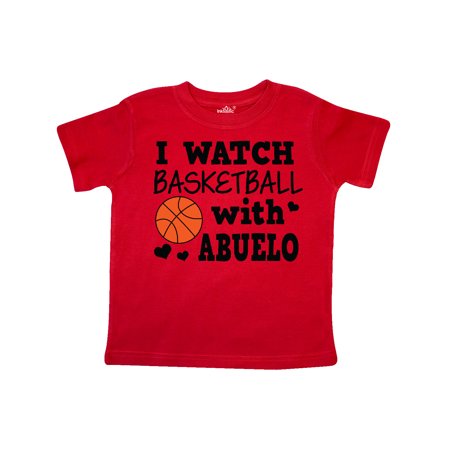 

Inktastic I Watch Basketball with Abuelo Gift Toddler Boy Girl T-Shirt