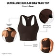 thumbnail image 3 of YITTY Active Women's Ultraluxe Built-in Bra Tank Top, Athleisure, 4-Way-Stretch, Dark Olive, M, 3 of 7
