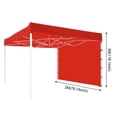 thumbnail image 2 of Sun Protection Cloth  Awning Rectangle Blue Red 1 Side Wall Instant For Outdoor Patio Garden White UV Block Cover, 2 of 10