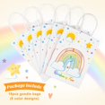 Mocoosy Rainbow Party Favor Bags for Kids Birthday, 18 Pack Rainbow