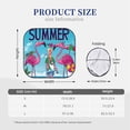 thumbnail image 3 of Wukai Beach Flamingo Trio Print Windshield Sun Shade, Car Front Window Shades Sunshade Cover Sun Visor Shield Block Automotive Interior Protector Blocks UV Rays-Small, 3 of 6