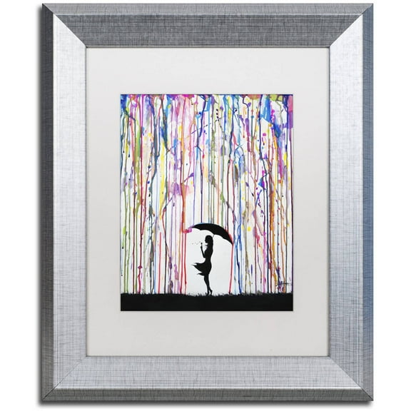 Trademark Fine Art 'Persephone' Canvas Art by Marc Allante, White Matte, Silver Frame
