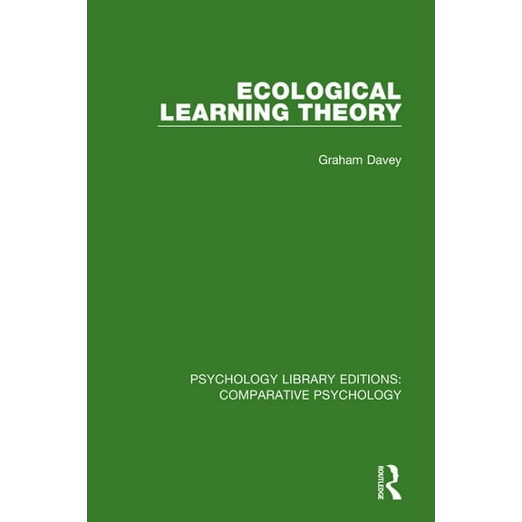Psychology Library Editions: Comparative Ecological Learning Theory, (Paperback)
