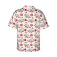 thumbnail image 4 of Xecao Cartoon Koala Bear print Hawaiian shirt - a stylish short-sleeve button-down for men, perfect for casual beach and tropical outings., 4 of 9