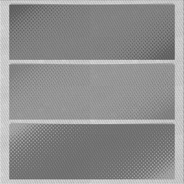 Ahgly Tapis d'Intérieur Lavable en Machine Carré Transitionnel Gris Fumé, 7 Pieds Carré