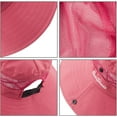 thumbnail image 4 of Muryobao Toddler Child Kids Girls Summer Sun Hat Wide Brim UV Protection Hats Floppy Bucket Cap for Beach Fishing Gardening Pure Watermelon Red, 4 of 7