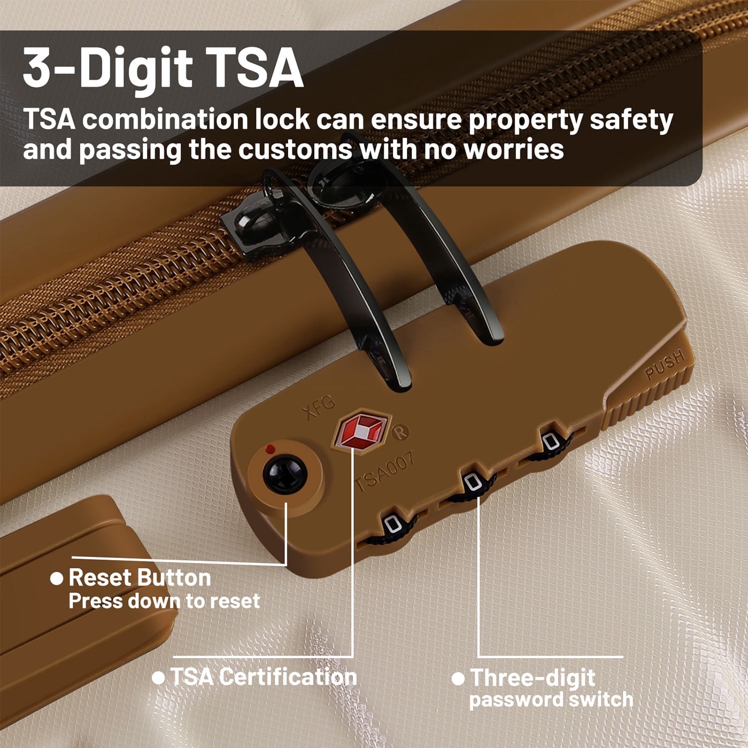 Luggage Sets and Travel Duffel Bag Set of 5, ABS Hardshell Hardside Checked Luggage with TSA Lock and Double Spinner Wheels Suitcase,Ivory White