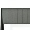 thumbnail image 4 of Homy Casa Cadre de Lit Rembourré avec Rangement pour Chambre, Lit Grand, Gris, 4 of 6