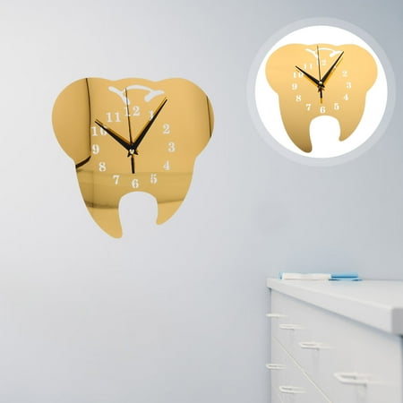 HONMEET Retro Golden Acrylic Wall Clock Mute for French Farmhouse Decor