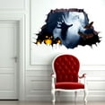 thumbnail image 2 of 3D Halloween Ghost Hand Bat Bat Wall Sticker PVC Scratching the Cracked Floor Scary Wall Sticker Floor Decals Tattoo PVC Removable Wallpaper, 2 of 7