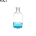 thumbnail image 2 of Porfeet 30/60/125/250/500ml Clear Portable Glass Jar Reagent Bottle Storage Container(500ML), 2 of 9
