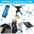 thumbnail image 3 of Ultralight Camping Chair Fishing Chair Folding Chair Compact Portable Chair With Carrying Bag For Outdoor Activities, Camping, Barbecue, Picnic, Beach, Hiking, 3 of 7