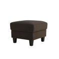thumbnail image 1 of Lifestyle Solutions Wayne Ottoman w/Wooden Frame, Upholstered Microfiber Fabric, Coffee Color, 1 of 4