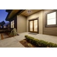 thumbnail image 5 of Design House Washburn LED Outdoor/Indoor Ceiling Light with Clear Seedy Glass, Rustic Bronze, 5 of 14