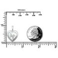 thumbnail image 2 of Sterling Silver Heart Mother of Pearl "I Love You" Picture Locket 3/4 Inch X Just over 3/4 Inch Sterling Silver, 2 of 2