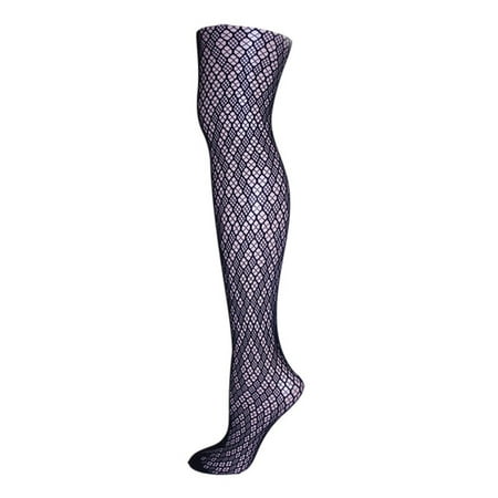 

MeMoi Checkered Diamonds Net Tights - Womens - Female
