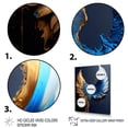 thumbnail image 3 of Designart Blue And Gold Angel Wings VI Canvas Wall Art, 3 of 5