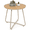 Natural, variant on TeoKJ 18" Patio Round End Table, All-Weather Polywood & Metal Outdoor Side Table, Rust-Resistant, Black