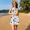 thumbnail image 3 of Disketp Cartoon Planets para Vestido sin Mangas para Mujeres, Vestidos de Verano para Mujeres, Casual y Holgado para la Playa, 3 of 7