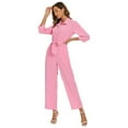 thumbnail image 5 of KAWELL Pink Power Jumpsuit Costume for Women - Pink Cowgirl Halloween Cosplay Outfit, 2025 Movie Dress Up Party, 5 of 6