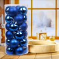 thumbnail image 6 of KOYPTL 24pcs Blue Christmas Balls Hanging Ornaments,Shatterproof Bright Pearlescent Christmas Tree Pendants for Porch Yard Holiday Fireplace Decorations for Birthday Home Wedding Party (2.36In), 6 of 6