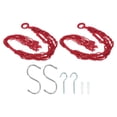 thumbnail image 1 of Unique Bargains Macrame Hanging Planter, 2 Pack 31' Plant Holders for Indoor Decor, Red, 1 of 5