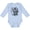 AE-Light Blue, variant on Inktastic Little Surf Girl with Surfboard Girls Long Sleeve Baby Bodysuit