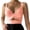 181#Pink, variant on Women's Workout Sports Bras Fitness Padded Backless Yoga Crop Tank Top Twist Back Cami