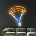 thumbnail image 5 of Handmadetneonsign Parachute Skydiving Neon Sign, Parachute Skydiving Led Sign, Skydiving Man Sign, 5 of 5