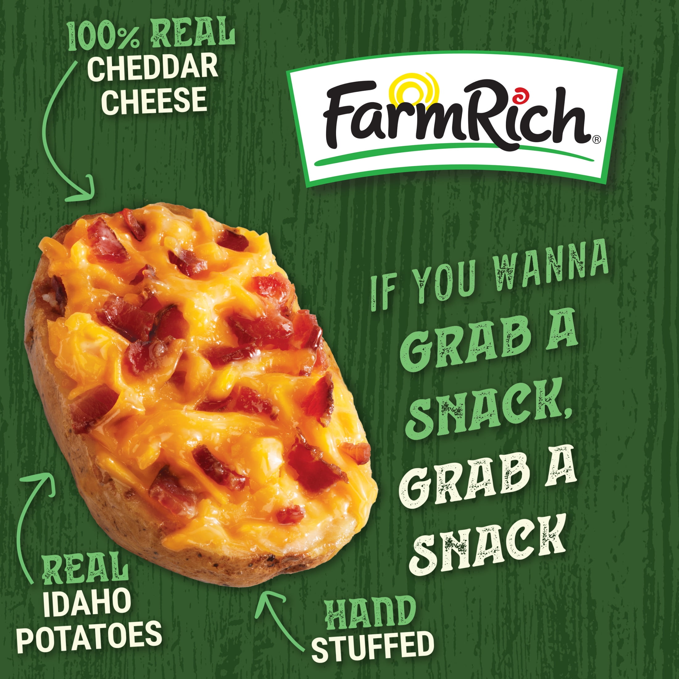 Farm Rich Loaded Potato Skins, 14.3 oz (Frozen Snacks and Appetizers)
