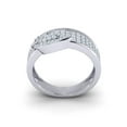 thumbnail image 3 of 2ct Round Cut Diamond Prong Women's 3Row Fancy Stylized Wedding Band Bridal Anniversary Ring Solid 10K Gold GH SI1, 3 of 3