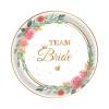 thumbnail image 1 of PEONAVET Disposable Tableware Flower Bride Party Theme Tableware Set Disposable Decorative Tableware Paper Set, 1 of 4