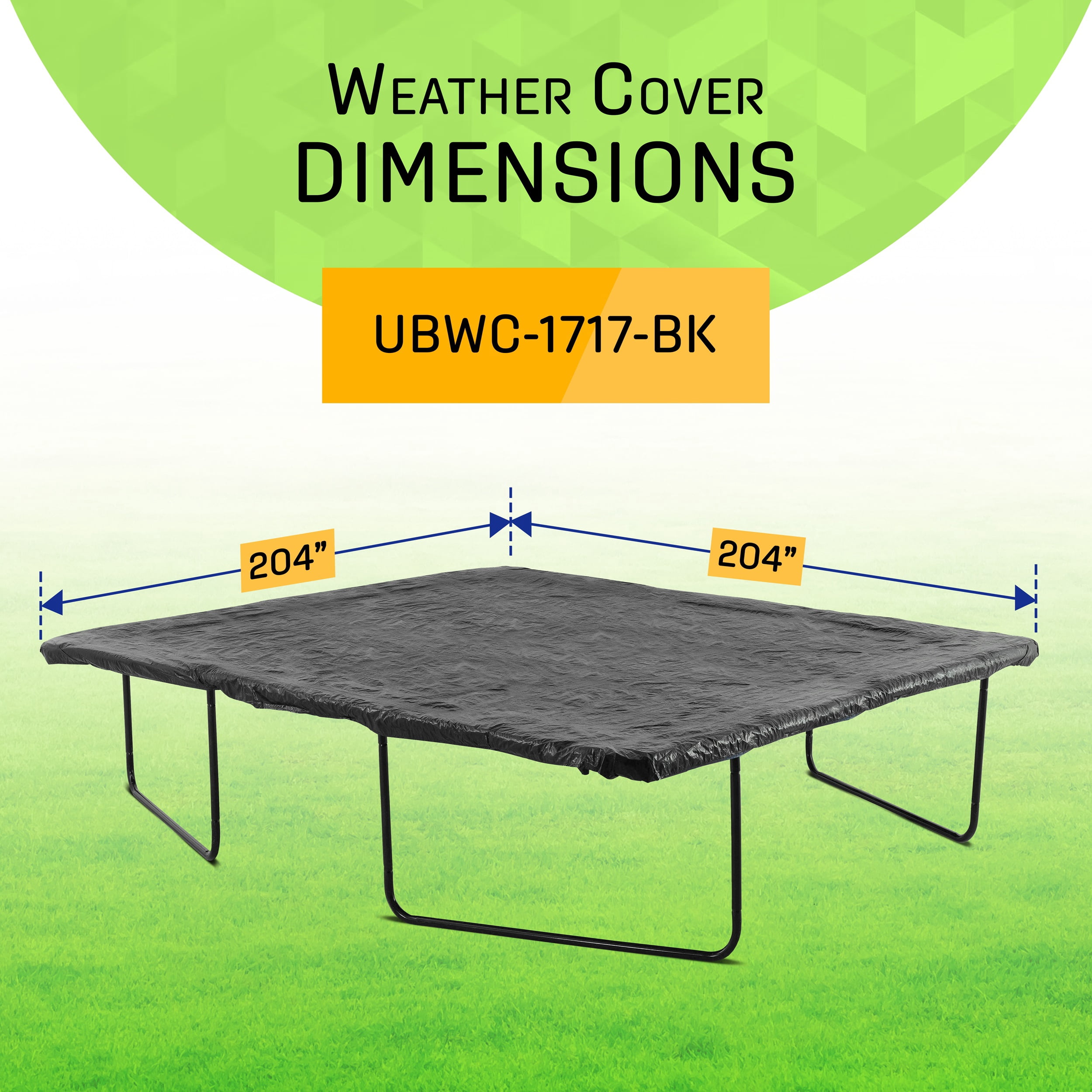 Machrus Upper Bounce 17ft Round Trampoline Weather Cover - Weather-Resistant Trampoline Protective Cover
