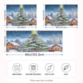 thumbnail image 4 of Dailycode Satin Pillow Case King Silk Pillow Cover for Hair and Skin Envelope Closure Christmas Tree House Snow 20"x40", 4 of 9