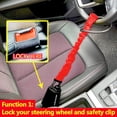 thumbnail image 2 of Dispositivo antirrobo KAYCENTOP para volante de coche, rojo, 2 of 8