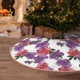 thumbnail image 5 of Rateoe Peonies Pattern Christmas Tree Skirt with Ties , Christmas Tree Decorations, Farmhouse Christmas Decor Xmas Holiday Decorations-36", 5 of 6