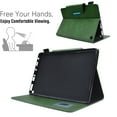 thumbnail image 3 of SaniMore Wallet Case for Amazon Fire HD 8 & 8 Plus (12th/10th Generation, 2022/2020), Card Slots & Pen Holder [Auto Sleep] PU Leather Magnetic Ciasp Kickstand Shockproof Full Protective Cover, Green, 3 of 5