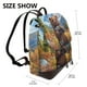 thumbnail image 2 of Disketp Snowy Mountain Photography Bear Mochila de Cuero para Mujer, Bolso de Espalda Antirrobo con Estilo para Viaje, Trabajo y Uso Diario, 2 of 4