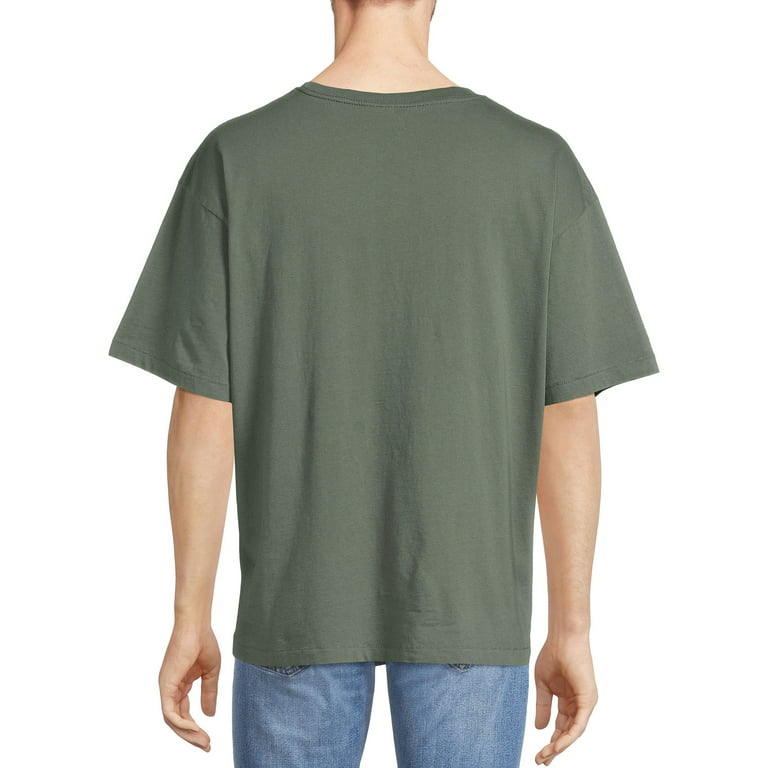 No Boundaries Men's and Big Men's Oversized T-Shirts, 2-Pack