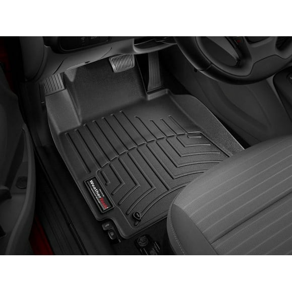 Weathertech Floor Liner 445521 FloorLiner; Molded Fit; Black; Thermoplastic Polyolefin TPO Vacuum Formed Material; 2 Piece