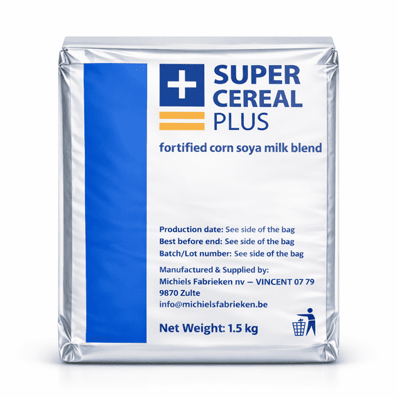 Super Cereal Plus 1.5 kg Fortified Nutrition Cereal | Corn & Soya Milk Blend | Instant Healthy Breakfast Meal | Vitamin & Mineral Daily Energy Support | For Children & Adults