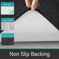 thumbnail image 2 of Junovo Soft Bathroom Rug Runner Absorbent Microfiber Bath Rugs for Bathroom Non Slip Bath Mat for Tub, Shower Floor,24"x70",Dark Gray, 2 of 6