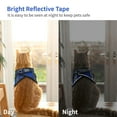 thumbnail image 6 of Howarmer Blue Cat Harness and Leash, Escape Proof Adjustable Cat Vest Harnesses for Walking, Soft Harness for Puppy Small Medium Large Cats, M, 6 of 7