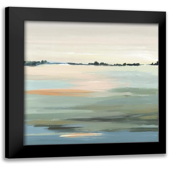 Lera 12x12 Black Modern Framed Museum Art Print Titled - The Calm I