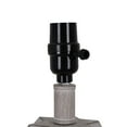 thumbnail image 6 of (2 pack) Better Homes & Gardens White Wash Faceted Faux Wood Table Lamp, 15.75"H LED Bulb Included, 6 of 10
