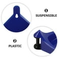 thumbnail image 3 of SOPOTUTU Blue Car Ramp Heavy Duty Wheel Chock for Trailer Tire Protection and Slip Prevention, 3 of 7