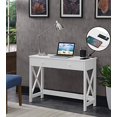 thumbnail image 3 of Convenience Concepts Bureau Oxford avec Station de Charge, 42 Pouces, Blanc, 3 of 5