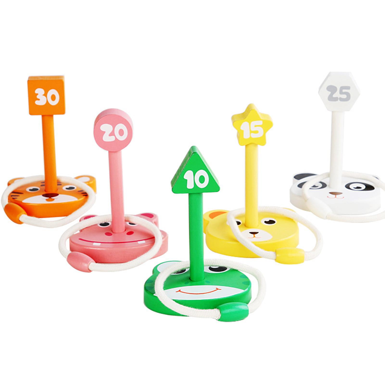 Younar Ring Toss Game Children Wooden Cartoon Animal Throw Ring Game Toy -  Walmart.com