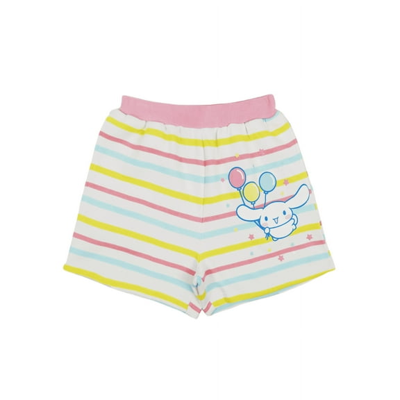 Cinnamoroll Flying With Balloons Women's Striped Lounge Shorts Small