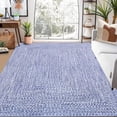 thumbnail image 7 of Washable Area Rug Print Braided Area Rug for Living Room Bedroom Farmhouse Solid Printed Weaving Accent Rug Non-Slip Stain Resistant Floor Cover Throw Carpet for Home Decor, Blue, 3' x 5', 7 of 7